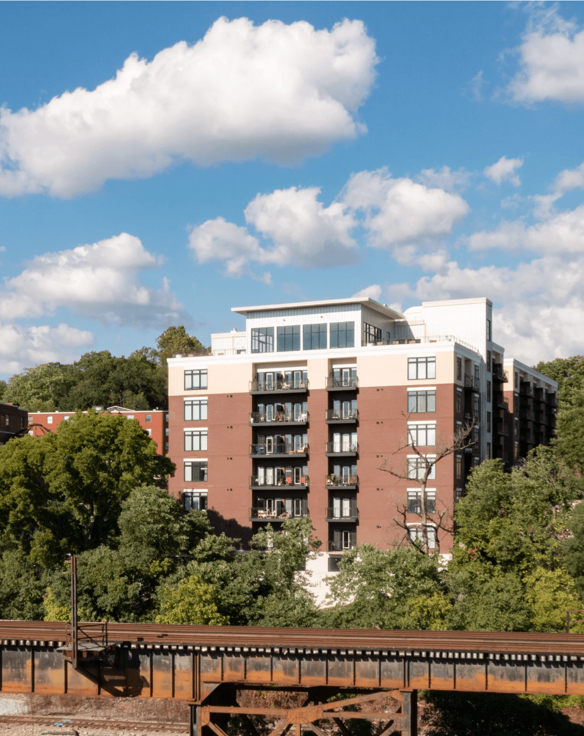 Apartment exterior with pool